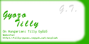 gyozo tilly business card