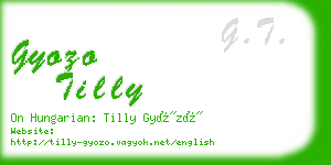 gyozo tilly business card